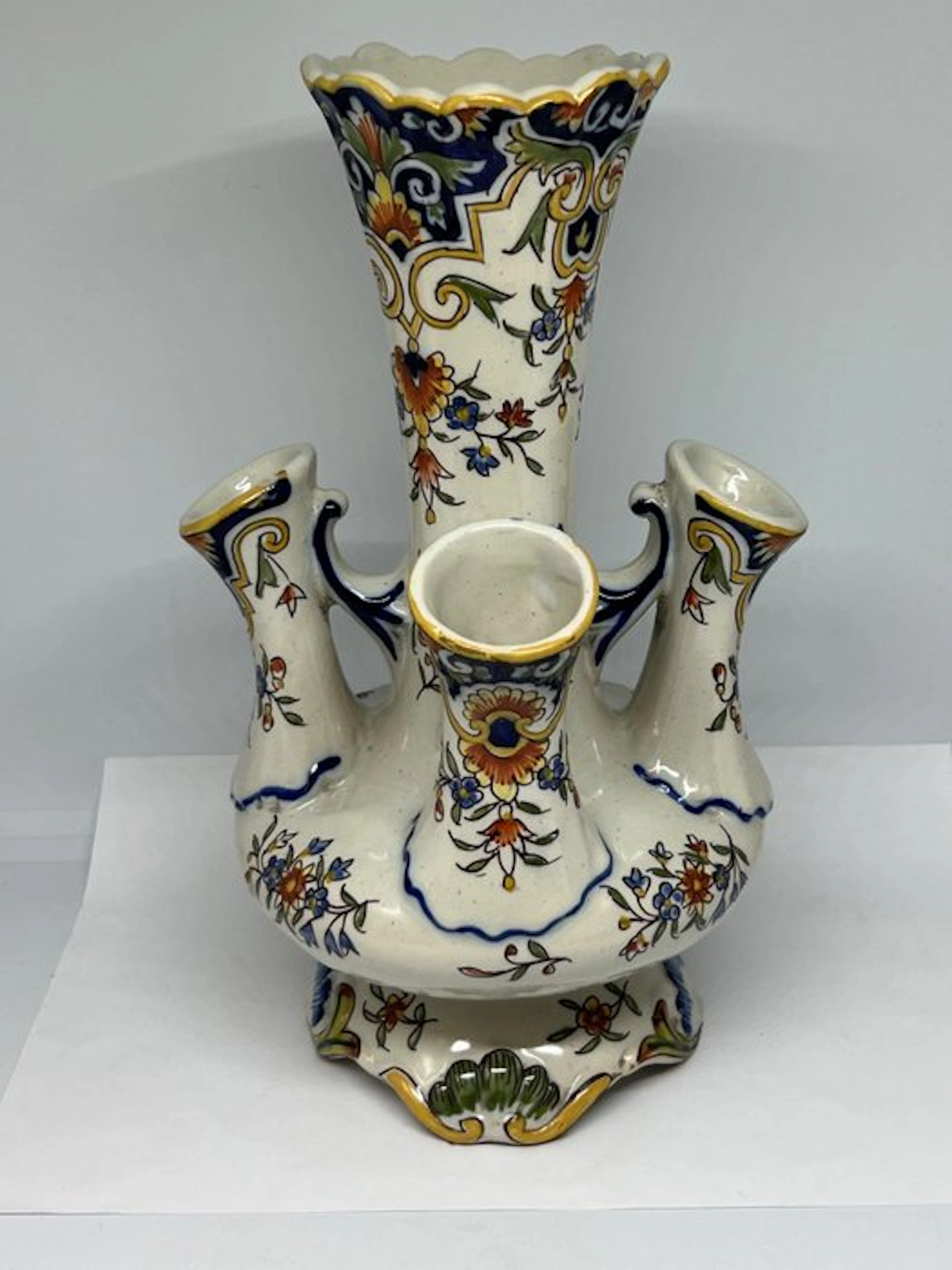 Vase - Ceramic - French faïence bouquetière