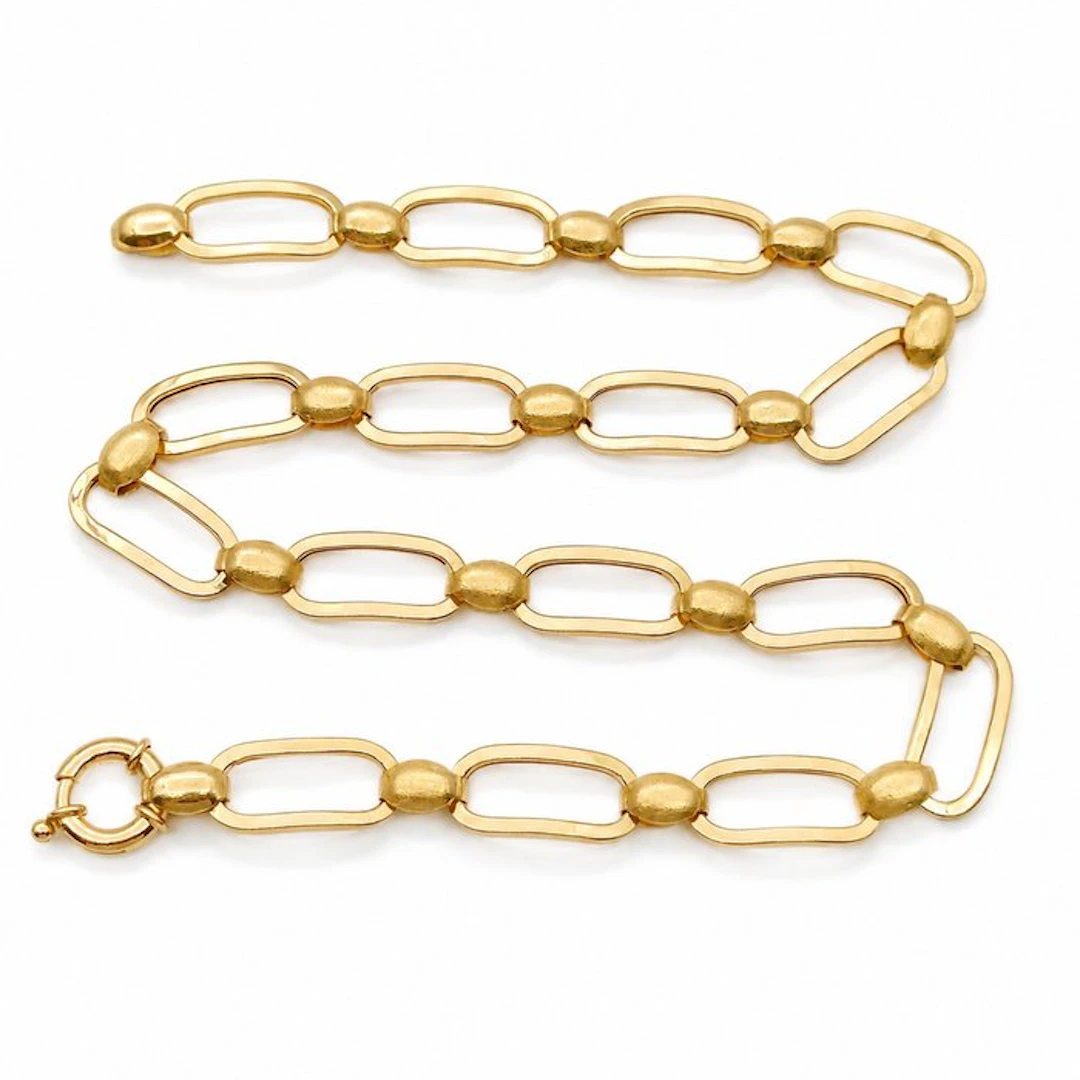 Necklace - 18 kt. Yellow gold - Made in Italy - Handmade