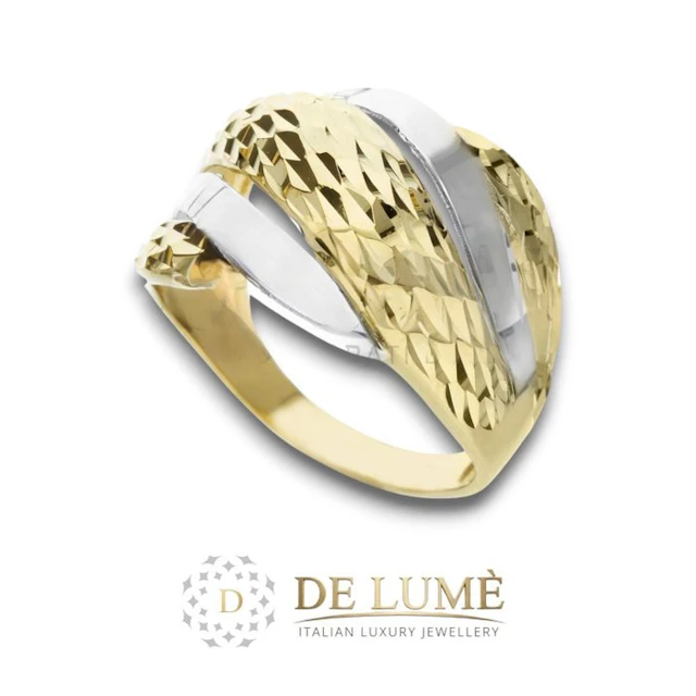 Ring - 18 kt. Yellow gold, White gold - 18k gold ring, 4.8 g