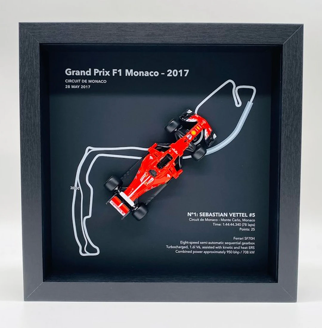 Artwork - Ferrari - Sebastian Vettel - GP F1 Monaco - Circuit de Monaco