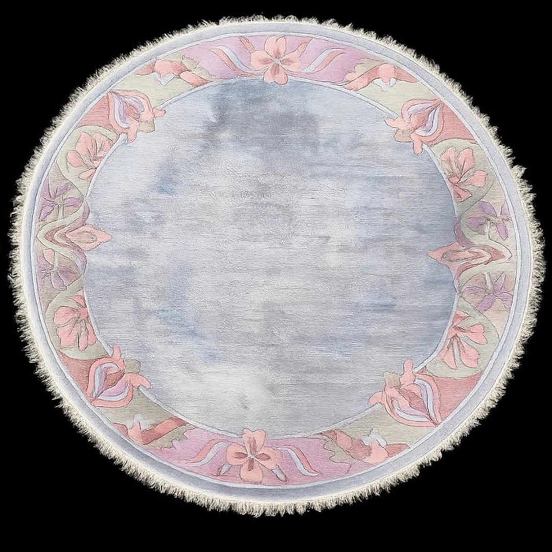 Nepal Modern Round - Cleaned - Carpet - 198 cm - 191 cm