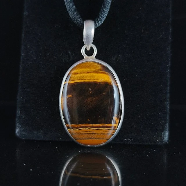 Silver - Pendant - Sterling Silver Tiger's Eye