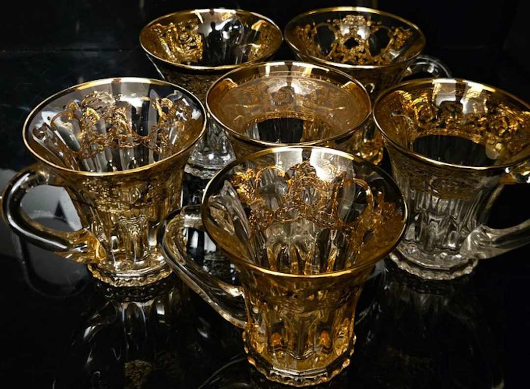 ISMIE LUX - Drinking service (6) - full gold private...