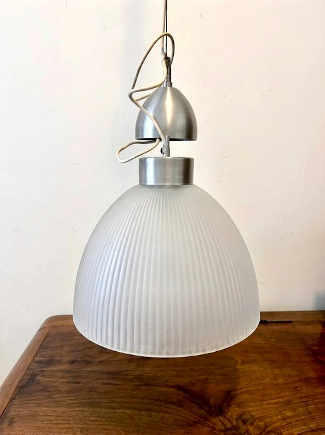 IKEA - Hanging lamp - calcium - Glass, Aluminium