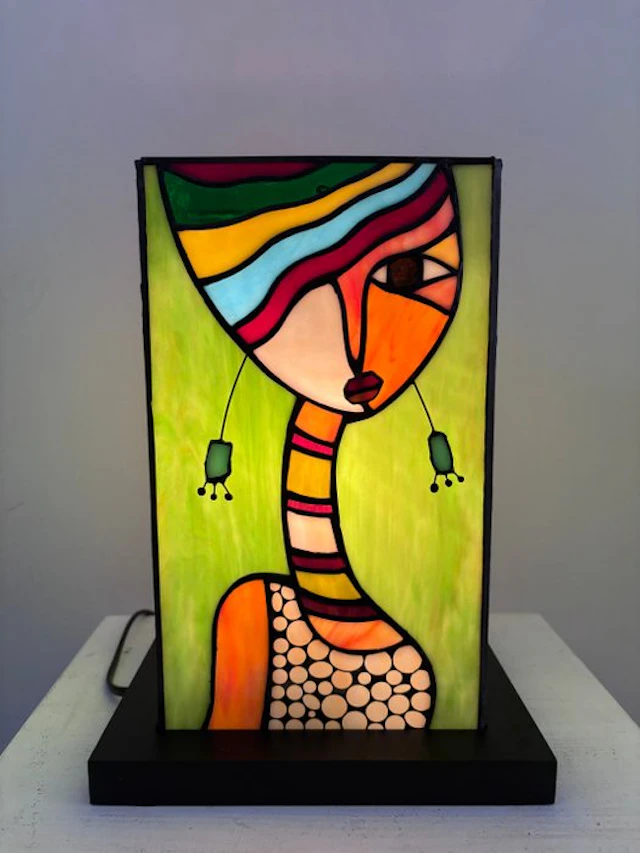 Table lamp - Stained glass - Picasso