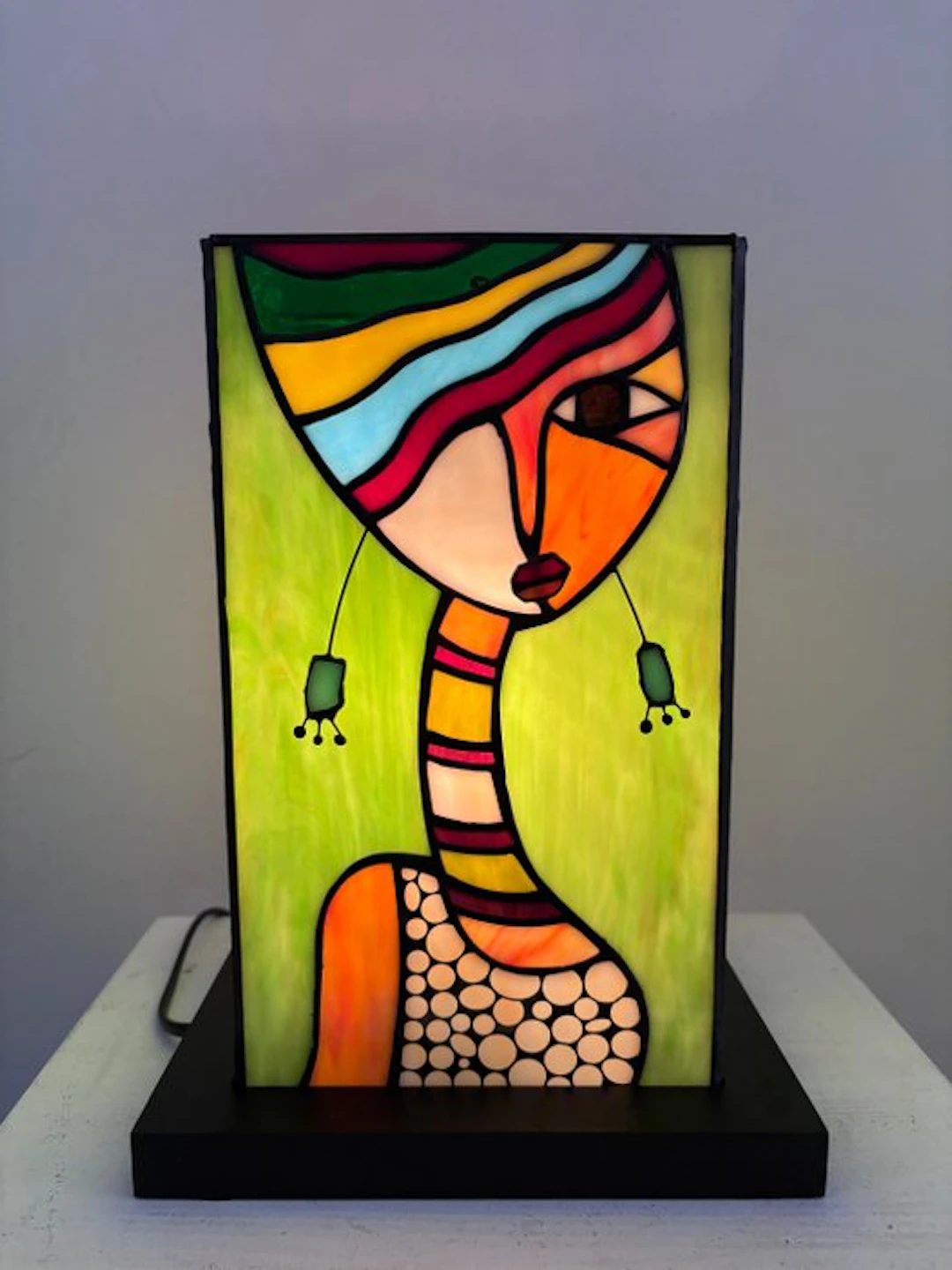 Table lamp - Stained glass - Picasso