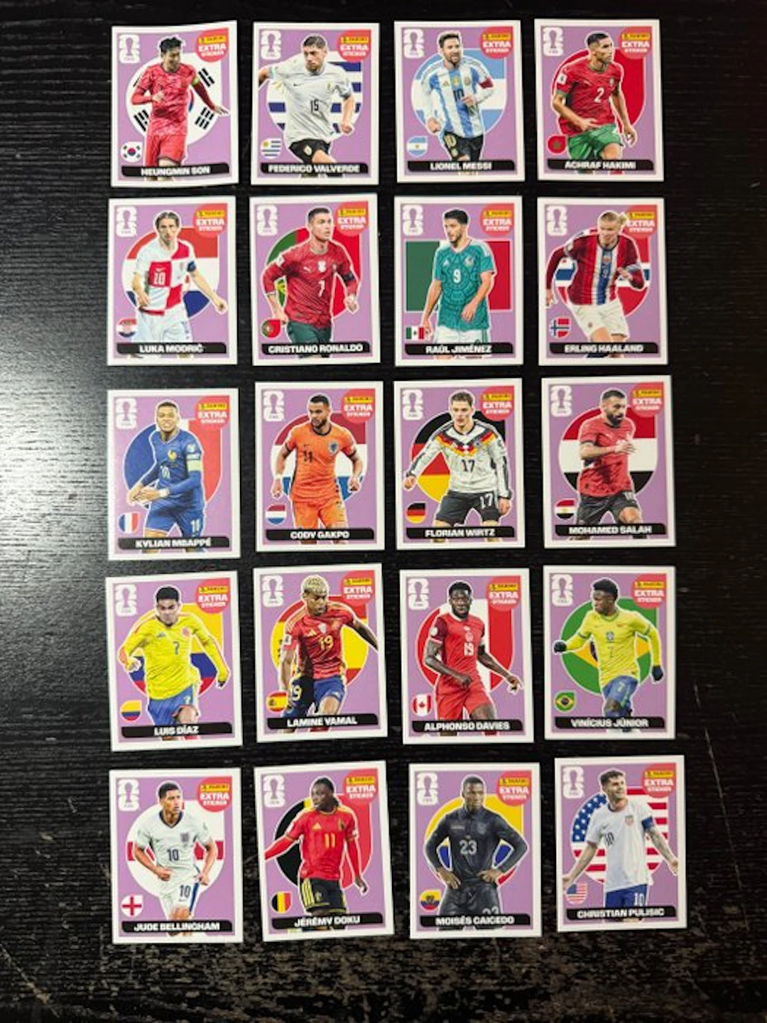 2026 Panini USA 2026 World Cup Extra Stickers Full Set 80...