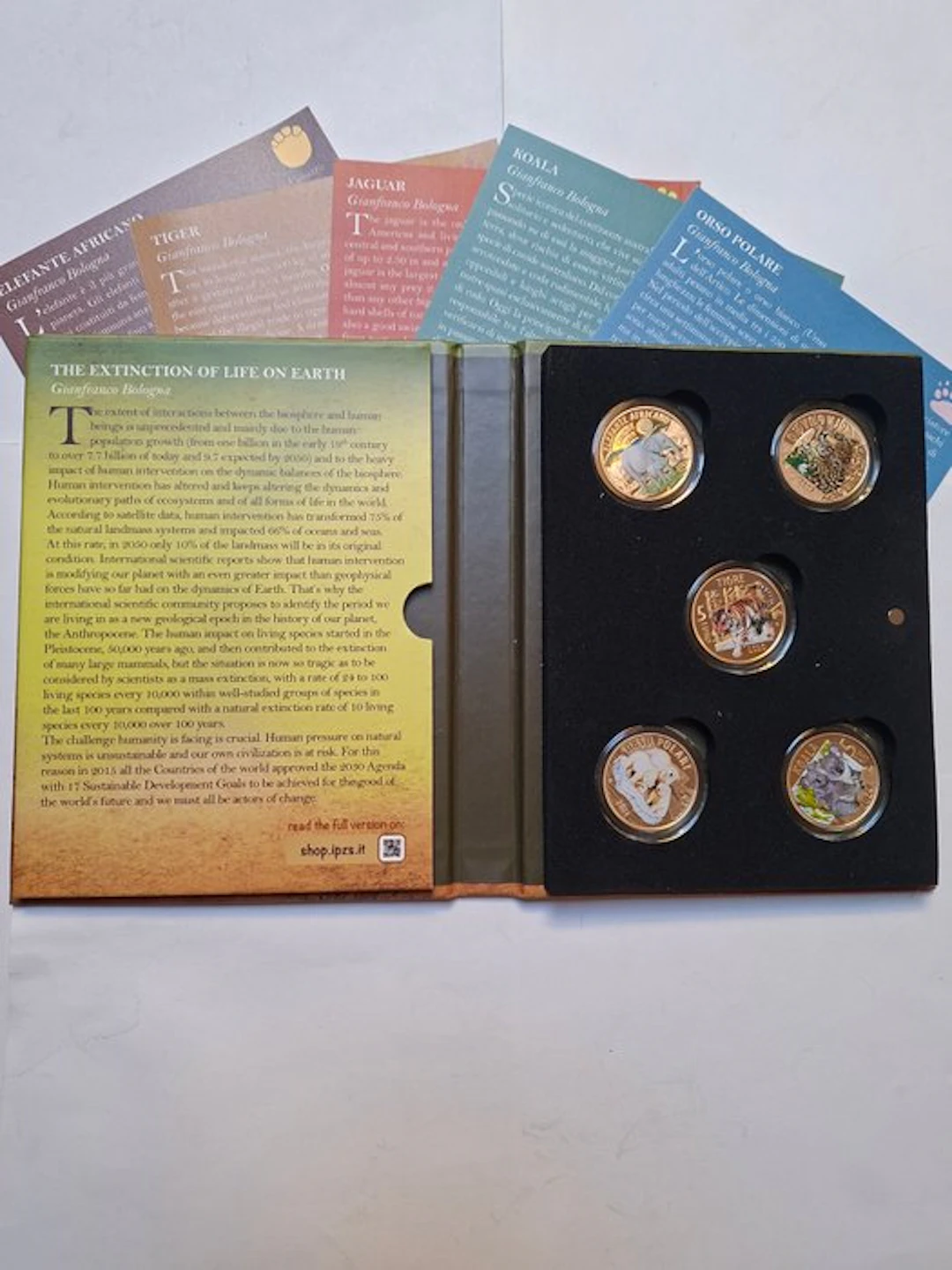 Italy. 5 Euro 2020/2024 "Animali In Via Di Estinzione" (incl. 5 euro "Tigre")