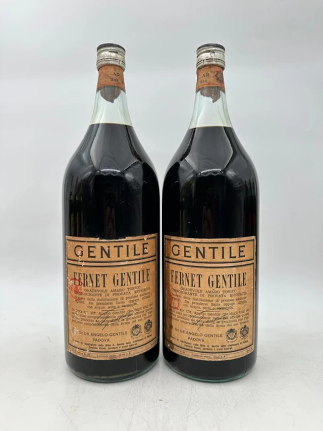 Gentile - big format Fernet - b. 1960s - 2 Litres - 2 bottles