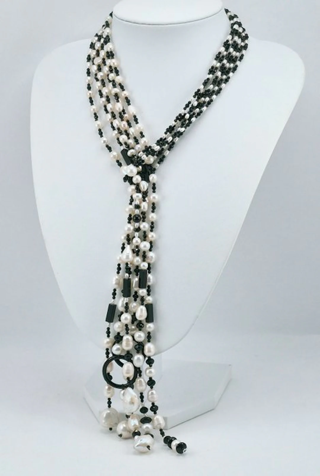 Onyx - onyx - Necklace - Asian cultured pearls