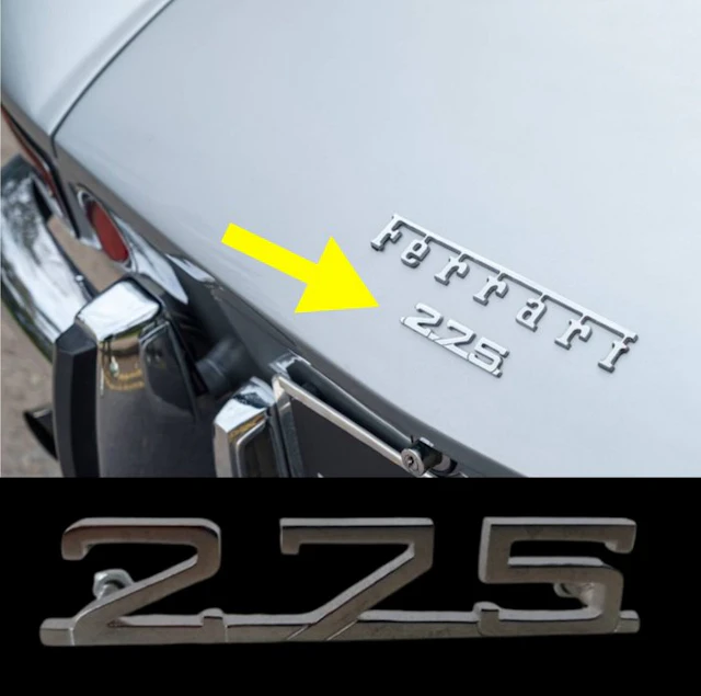 Ferrari 275 Rear Script Emblem (New Old Stock) - Ferrari...