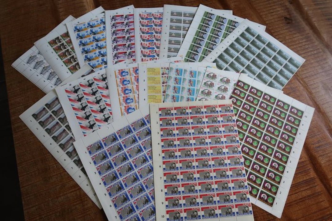 Netherlands 1979/1980 - 17 complete sheets - unsorted lot...