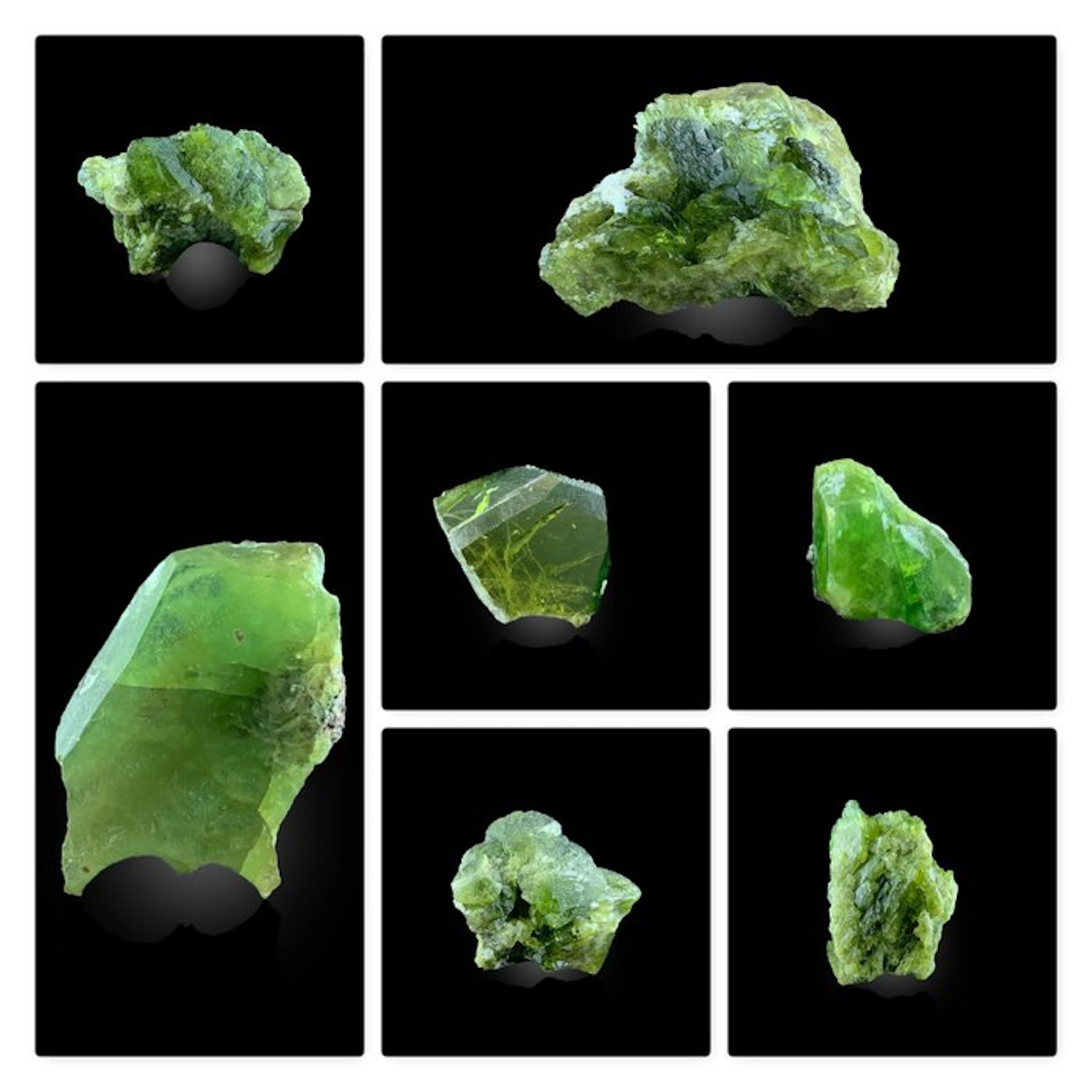 Chrome Sphene (Titanite) Green Crystal Specimens –...