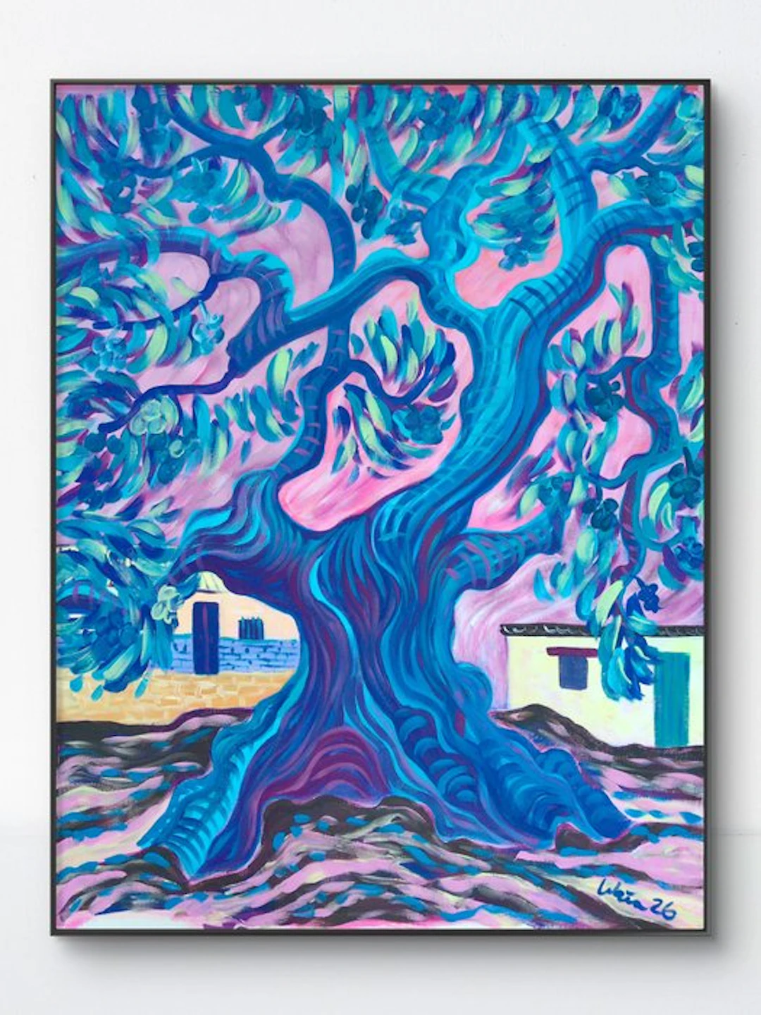 Kirsty Wain (XX) - Cerulean Reverie (Olive Tree Series) - No Reserve