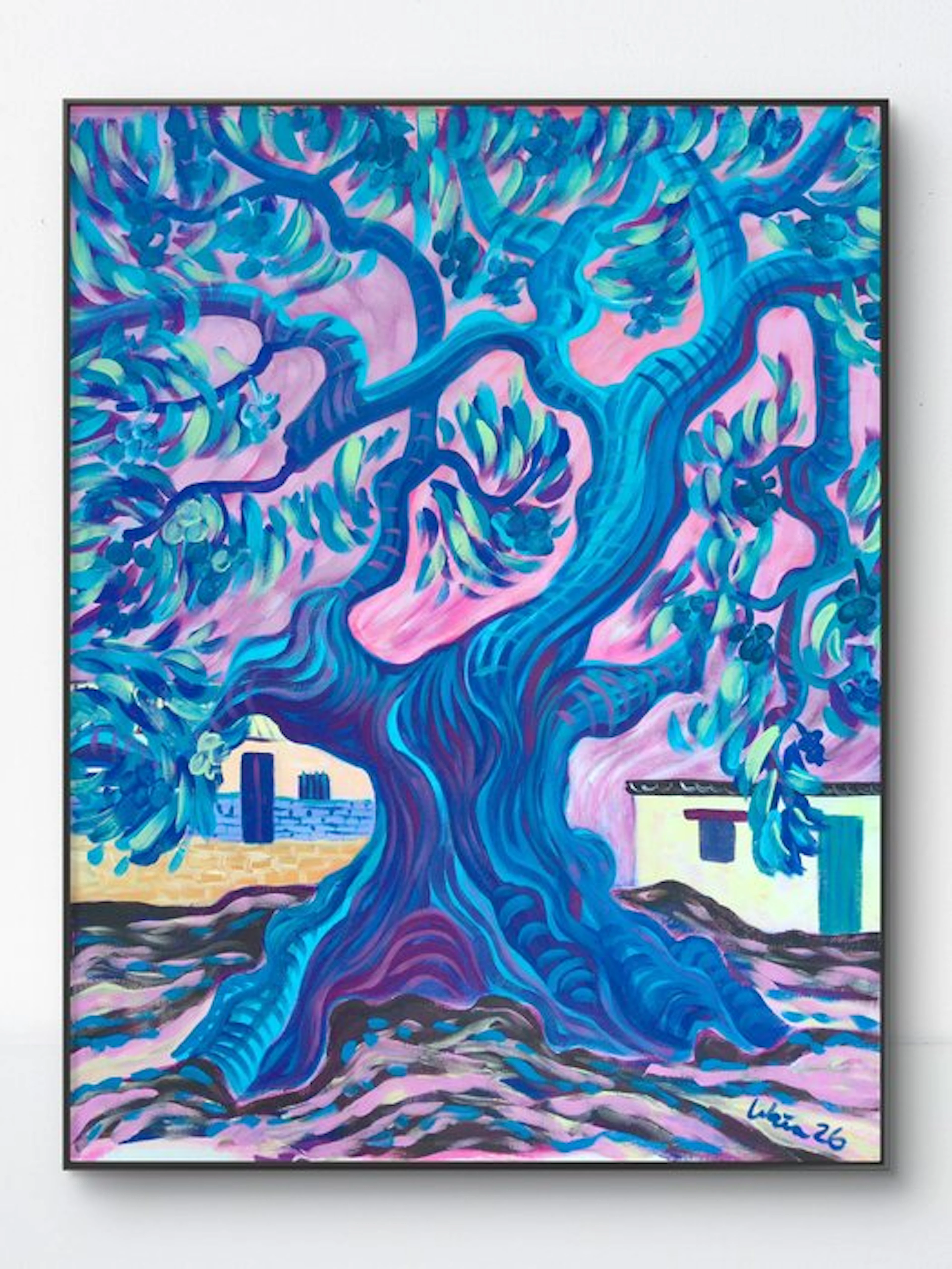 Kirsty Wain (XX) - Cerulean Reverie (Olive Tree Series) - No Reserve