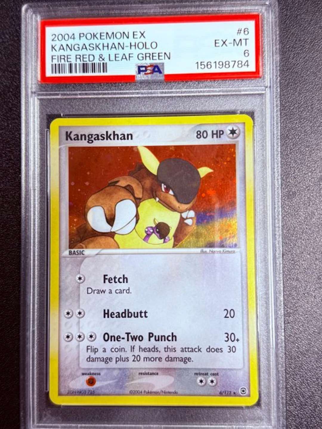 Pokémon - 1 Graded card - Kangaskhan 6/112 Foil - PSA 6 - EX