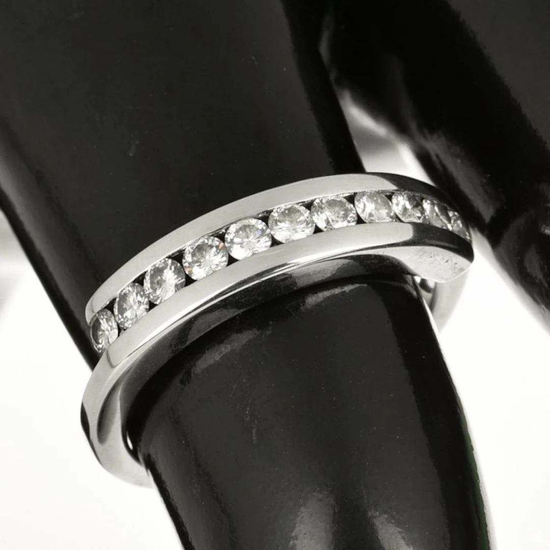 Ring - 18 kt. White gold Diamond (Natural)