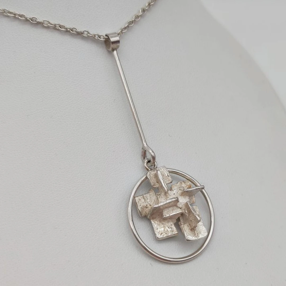 No reserve price - Necklace with pendant Silver - Menno Meijer