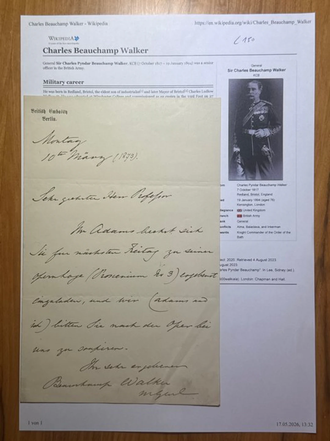 Major-General Sir Charles Beauchamp Walker