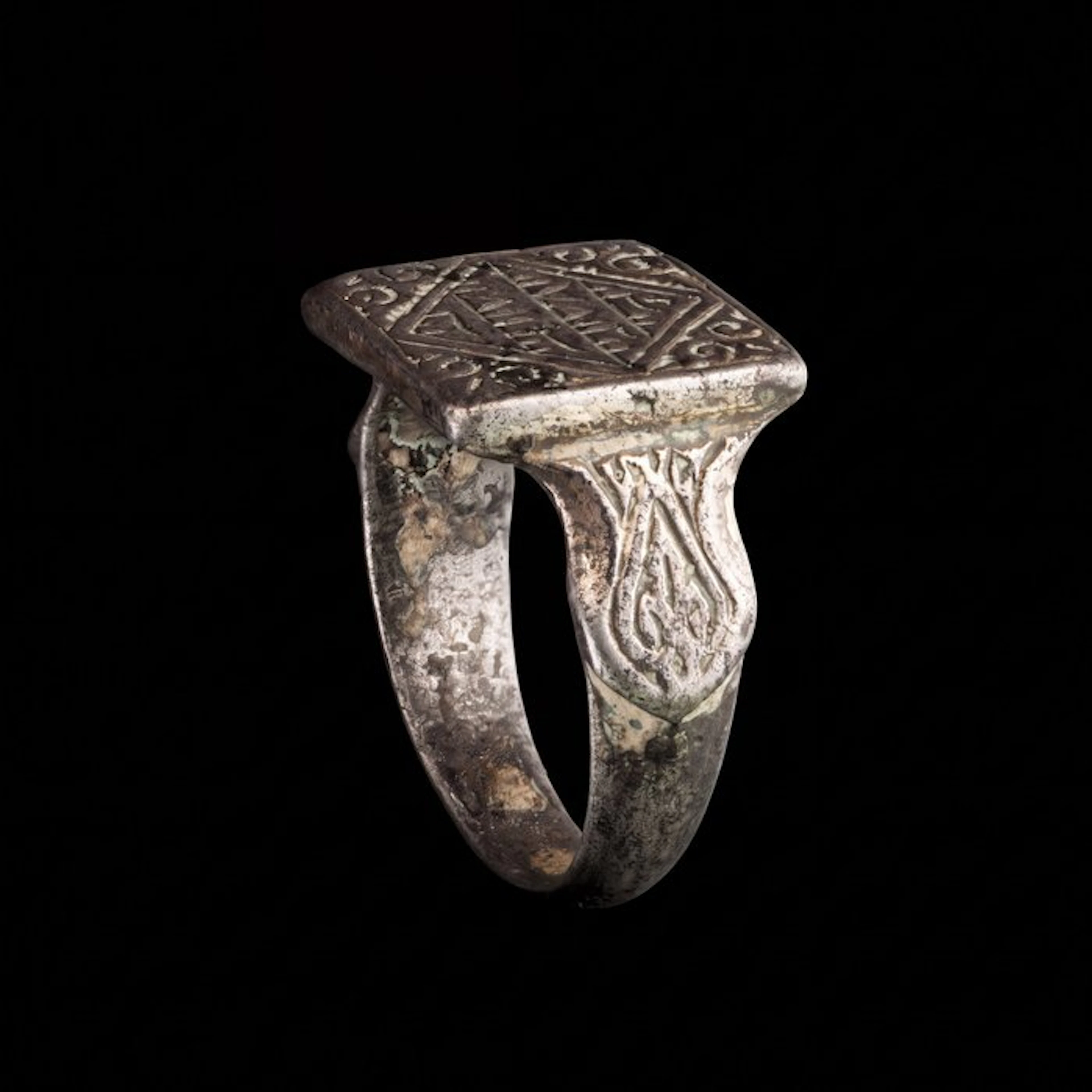 Medieval Silver Exceptional Rare Daktylios Ring – A...