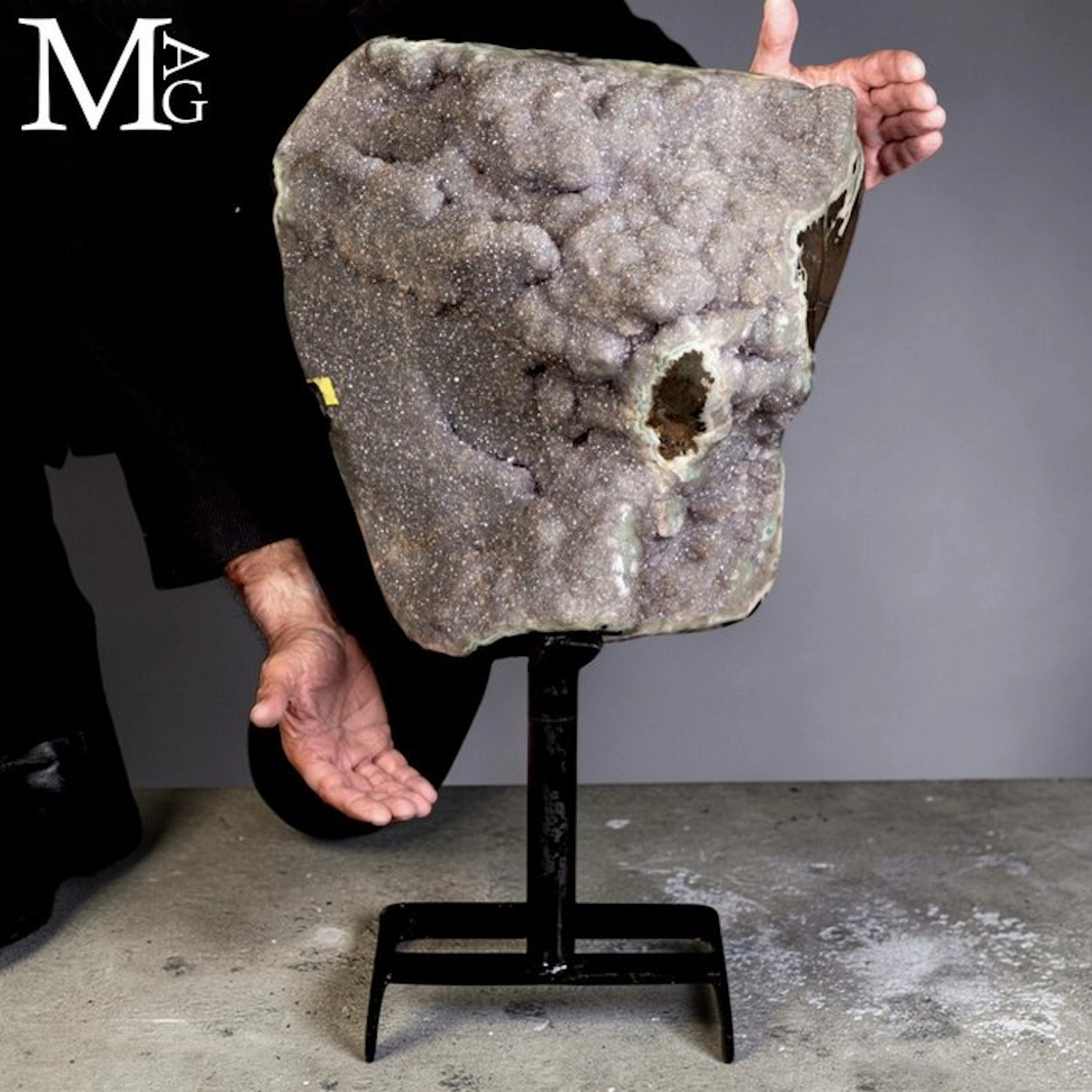 Extraordinary Grey Amethyst Geode - Extra Large Size...