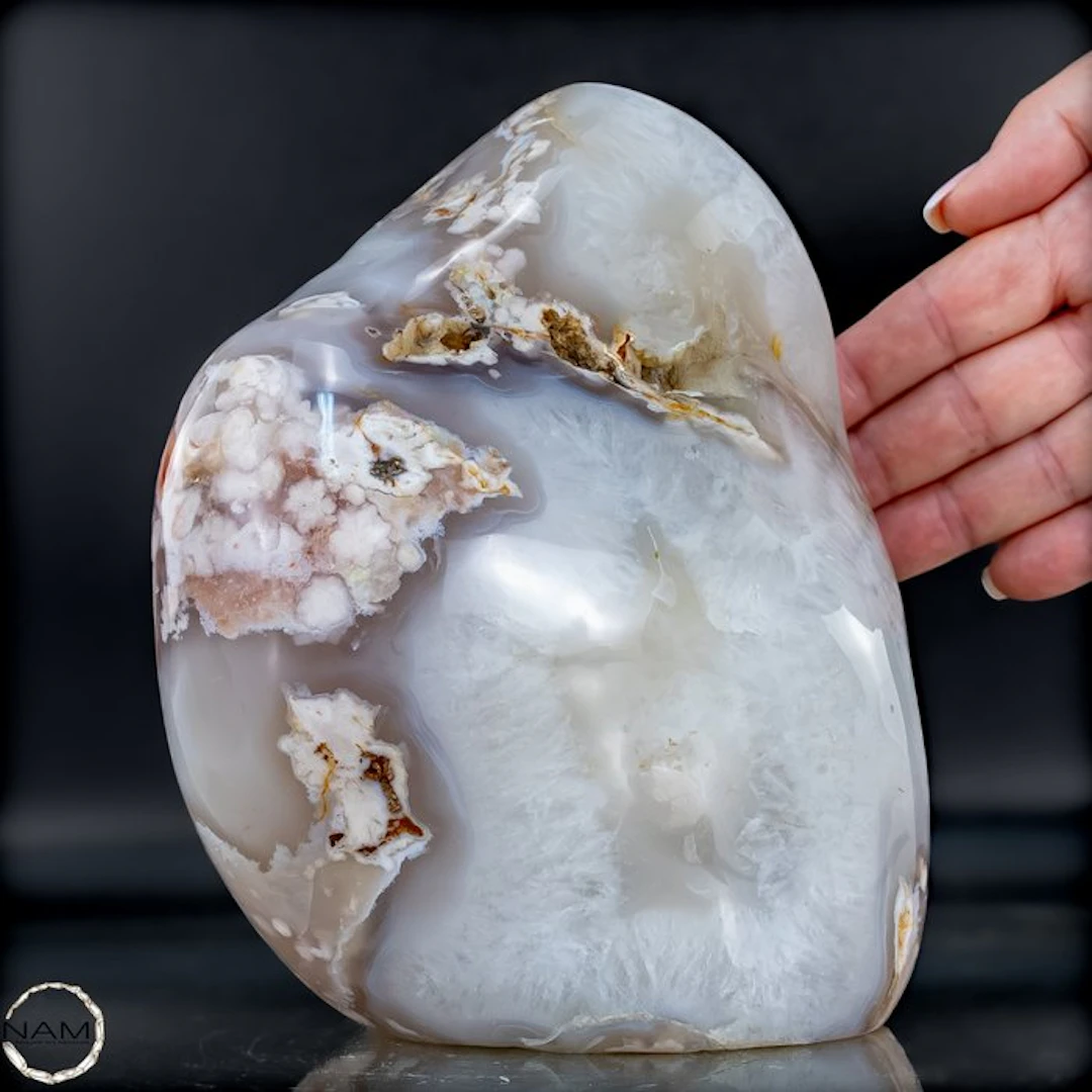 Flower Agate Freeform – Unique Natural Art with...