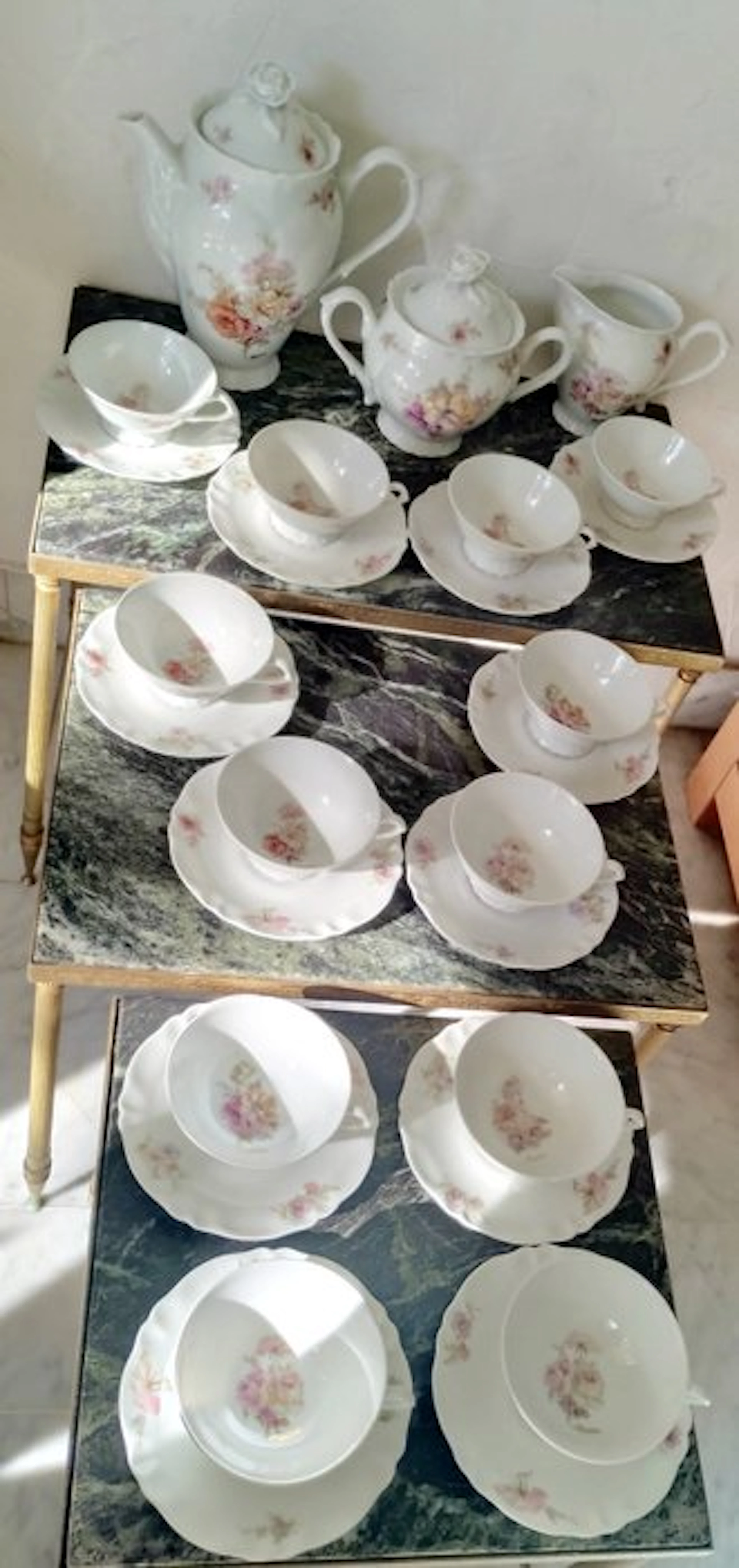 Limoges - Unknown - Coffee set for 12 (27) - Selection Simonin - Porcelain