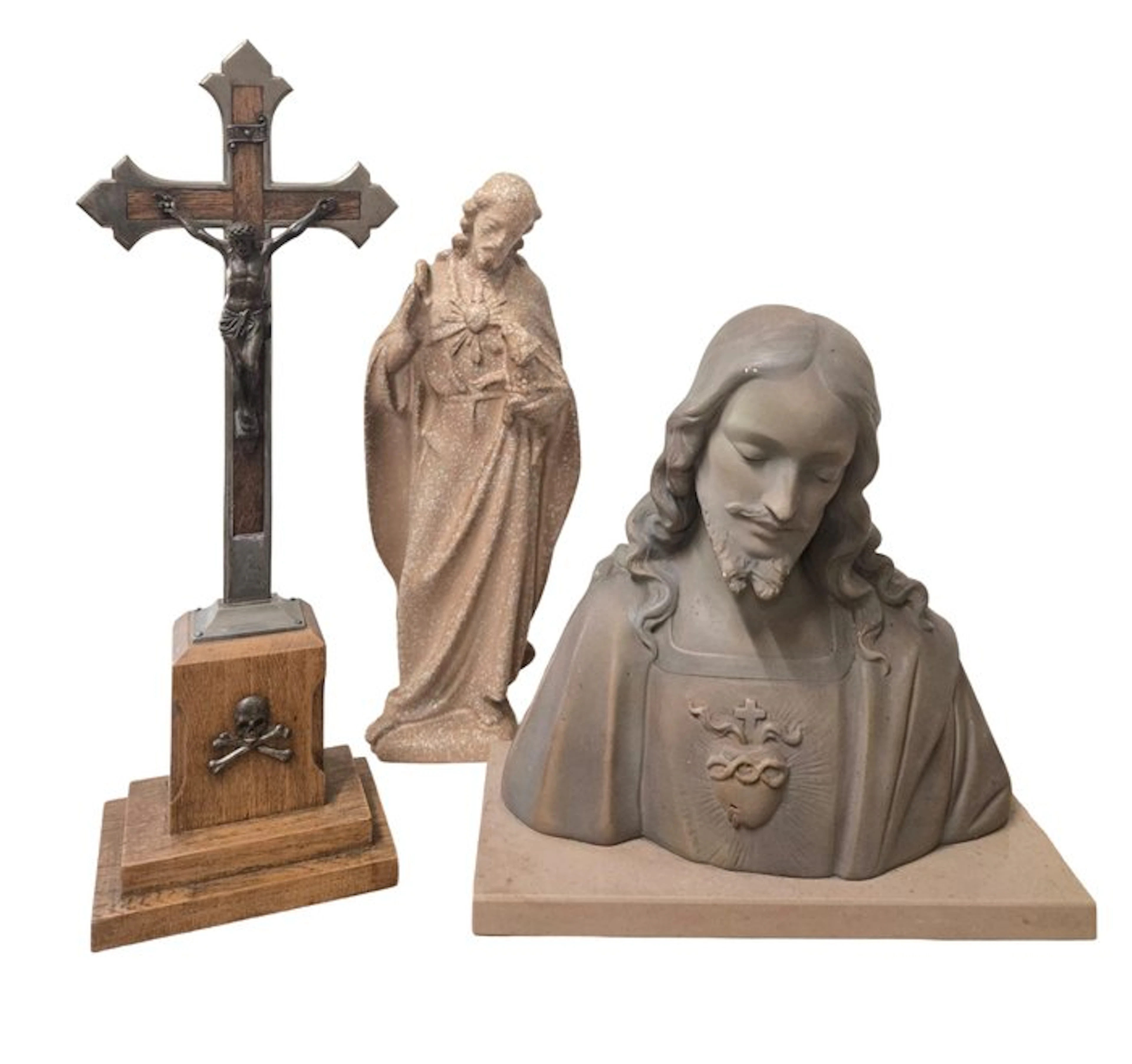 Bust of the Sacred Heart - Christ statue by Leo Jungblut...