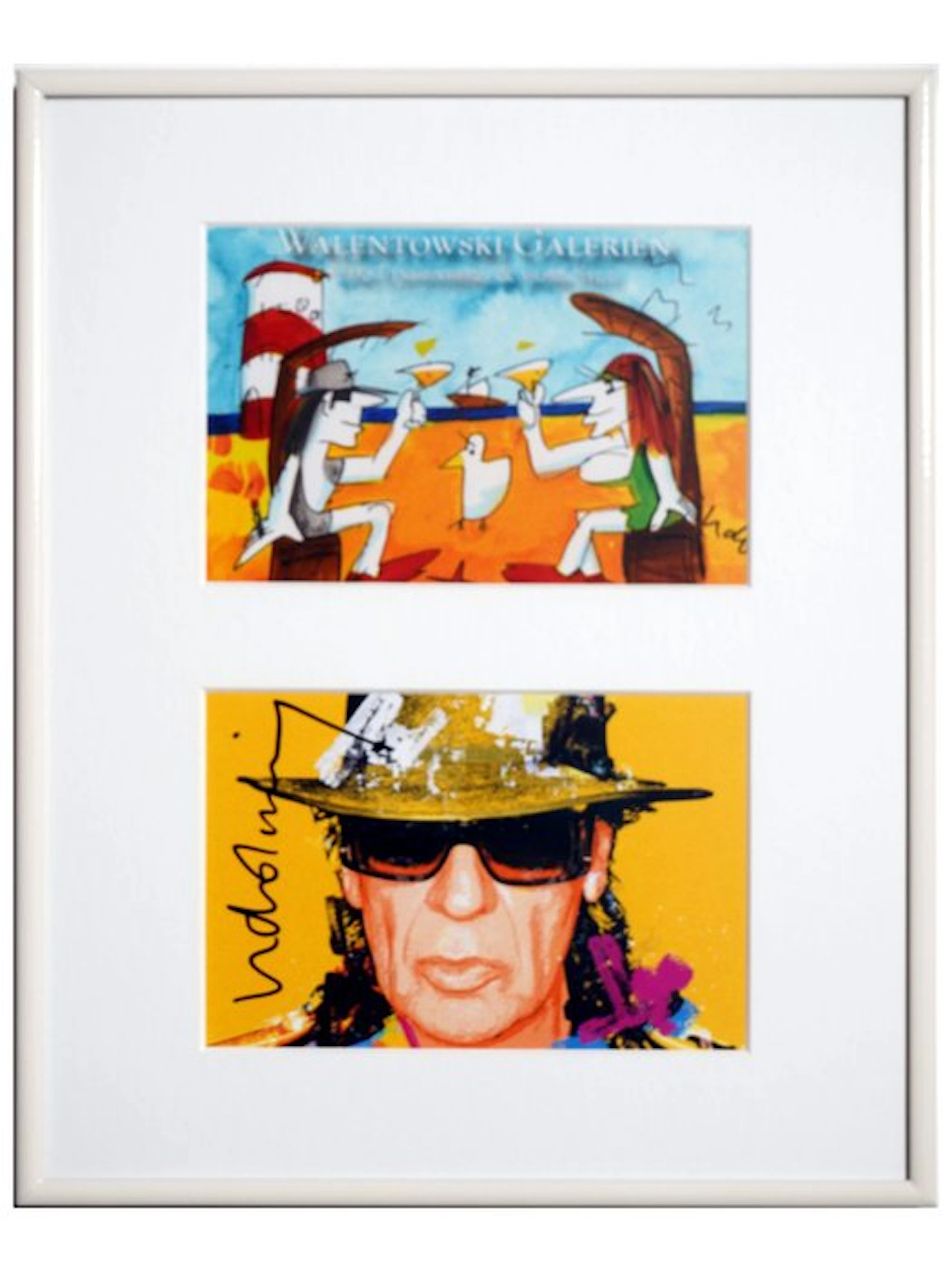 Udo Lindenberg (1946) - Signierte Collage - Heimweh nach Sylt und Udopium