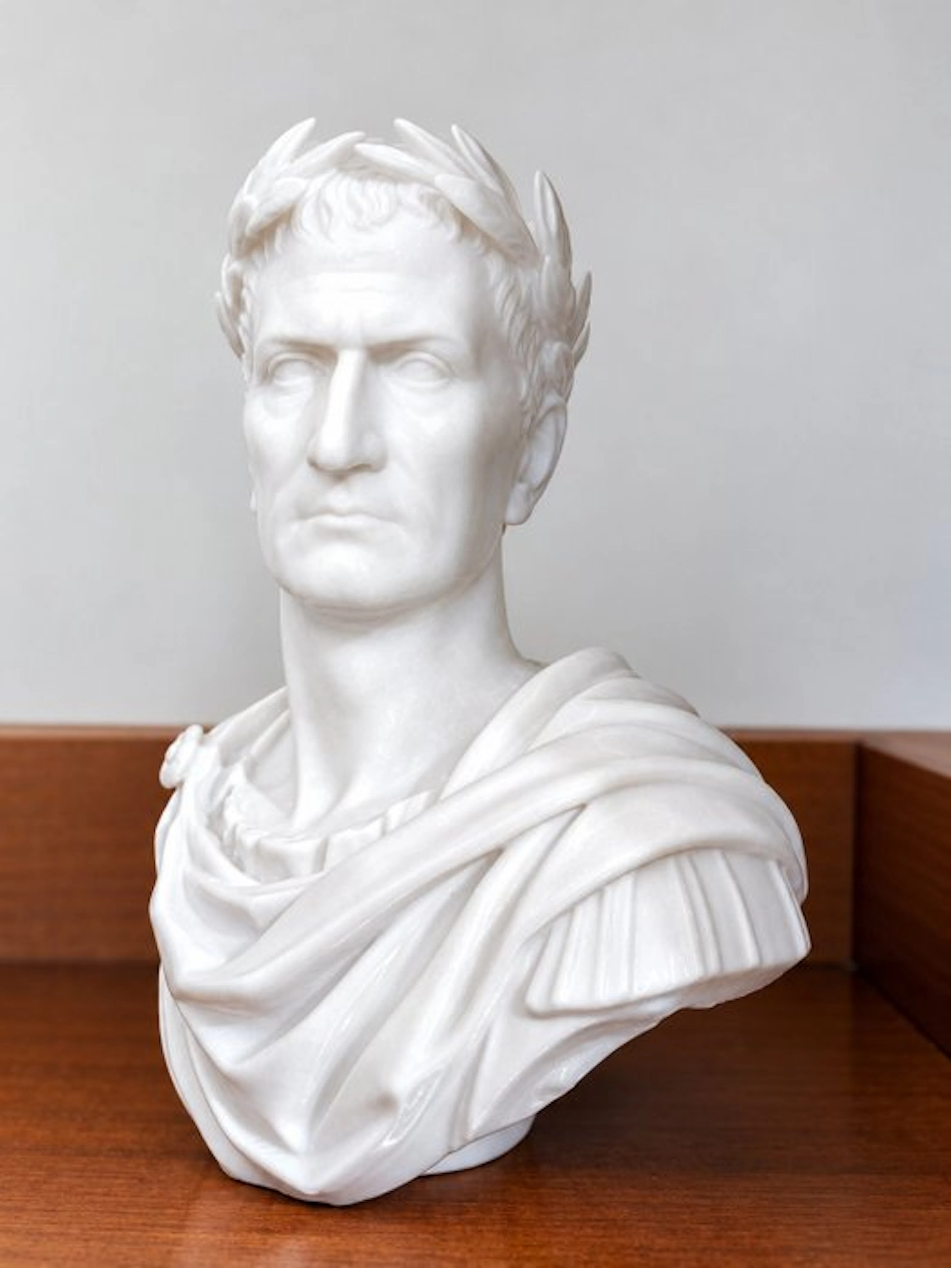 Bust, Busto, Giulio Gaio Cesare collezione storica Bianco - 200 mm - PETG