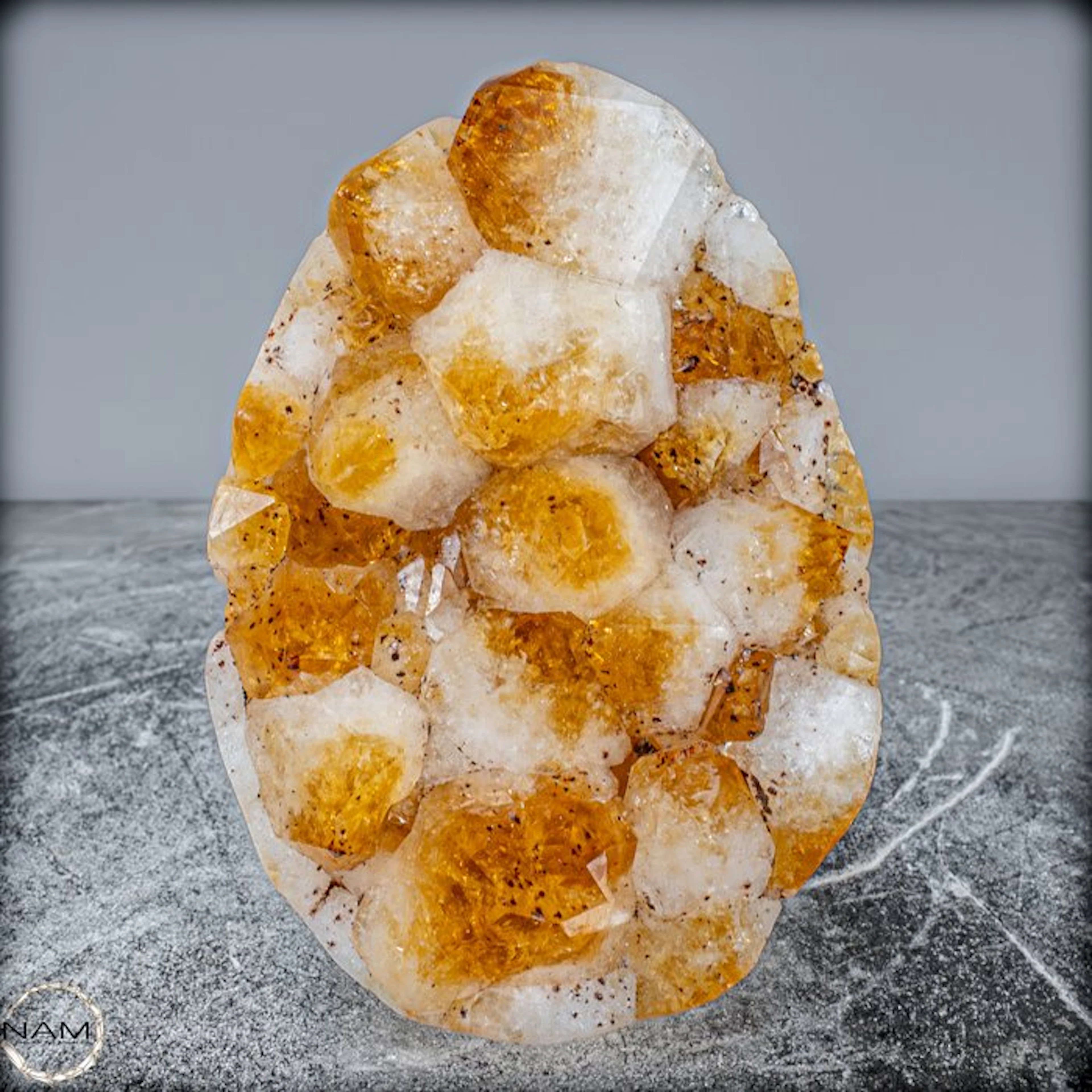 First Quality AAA++ Citrine Quartz Egg- 1959.41 g