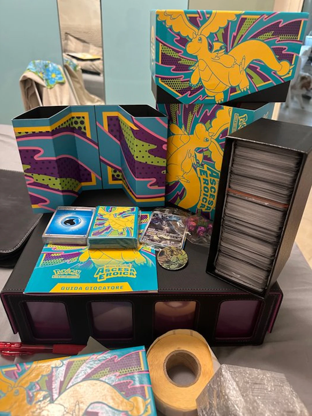 Pokémon Elite trainer box - Etb ascesa eroica completa energie sleeves