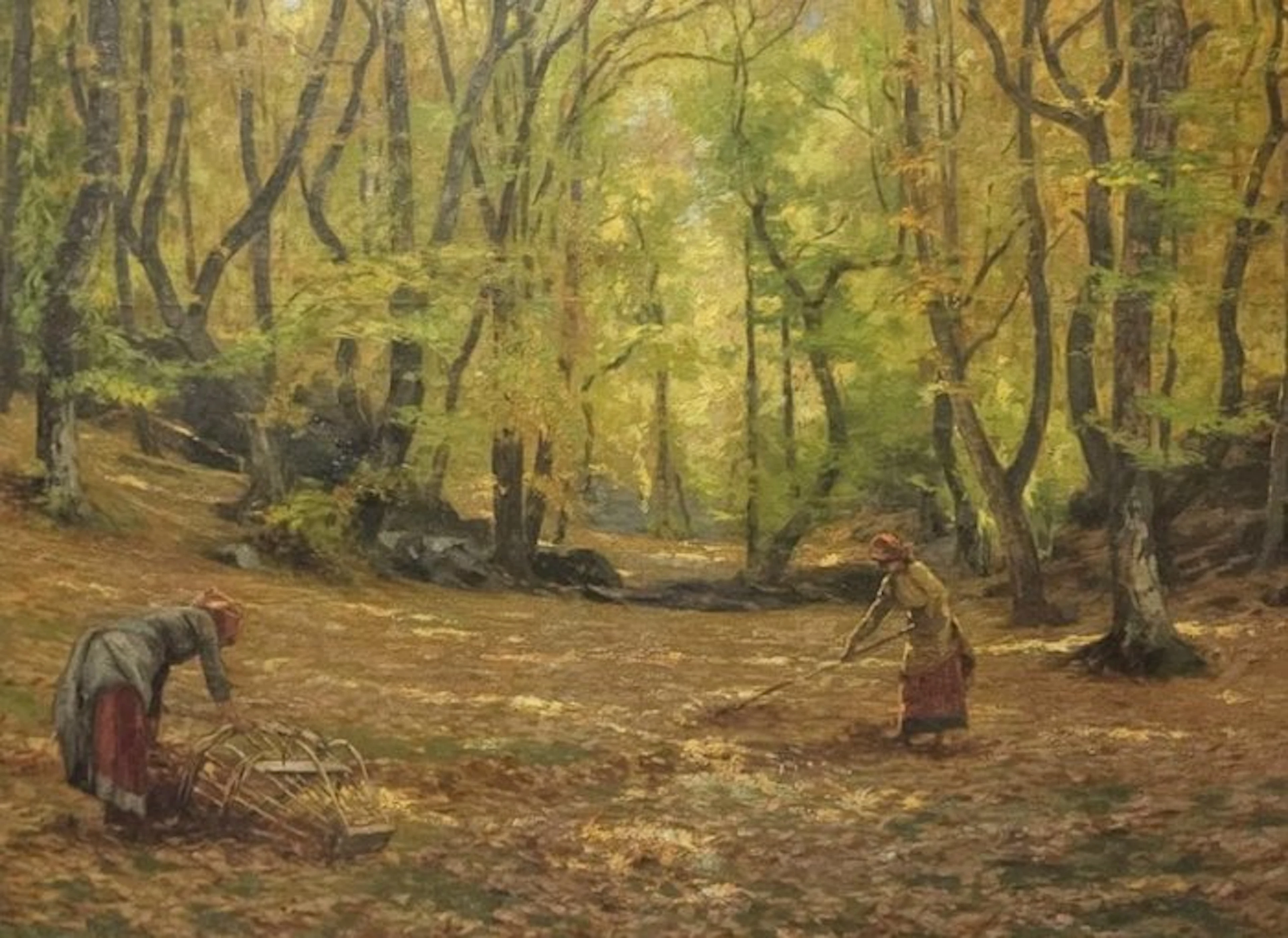 Cesare Bertolotti (1854-1932) - Paesaggio d'autunno