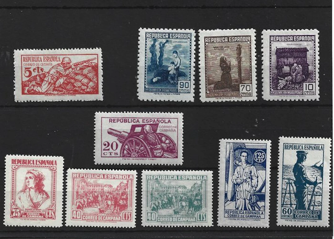 Spain 1939 - complete series well-centered - Edifil ne 46/55