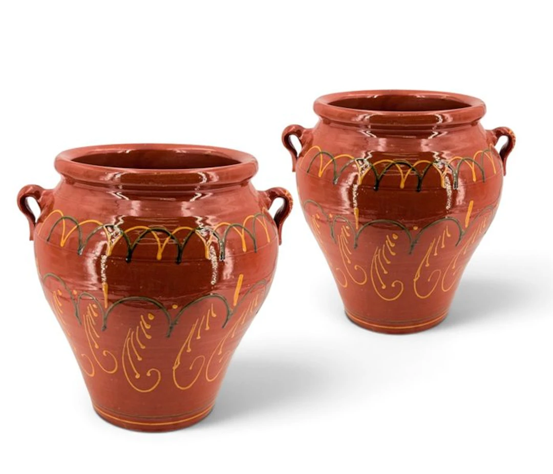 Vessel (2) - Terracotta - 1950-1960 - Large Jars - 33 cm