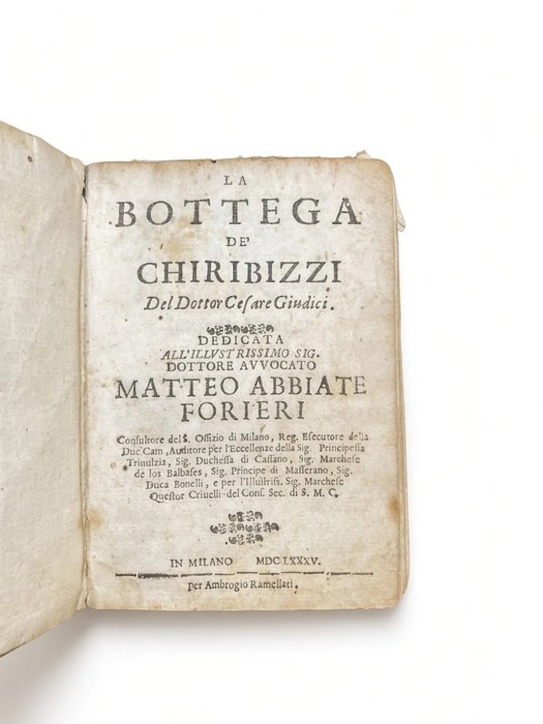 C. Giudici - La Bottega de’ Chiribizzi - 1685