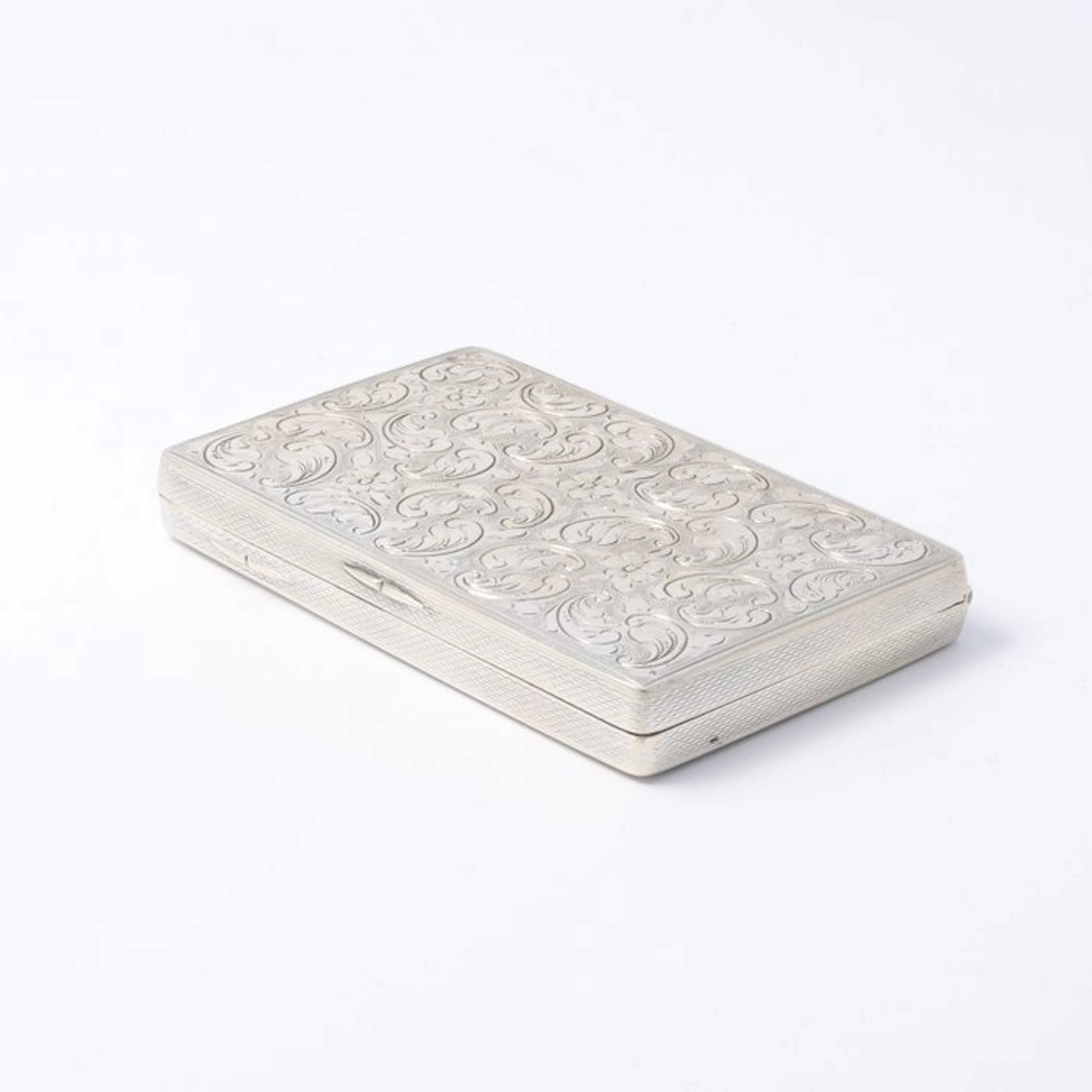 Franz Scheurle. Visitekaart etui. - Box - .830 silver