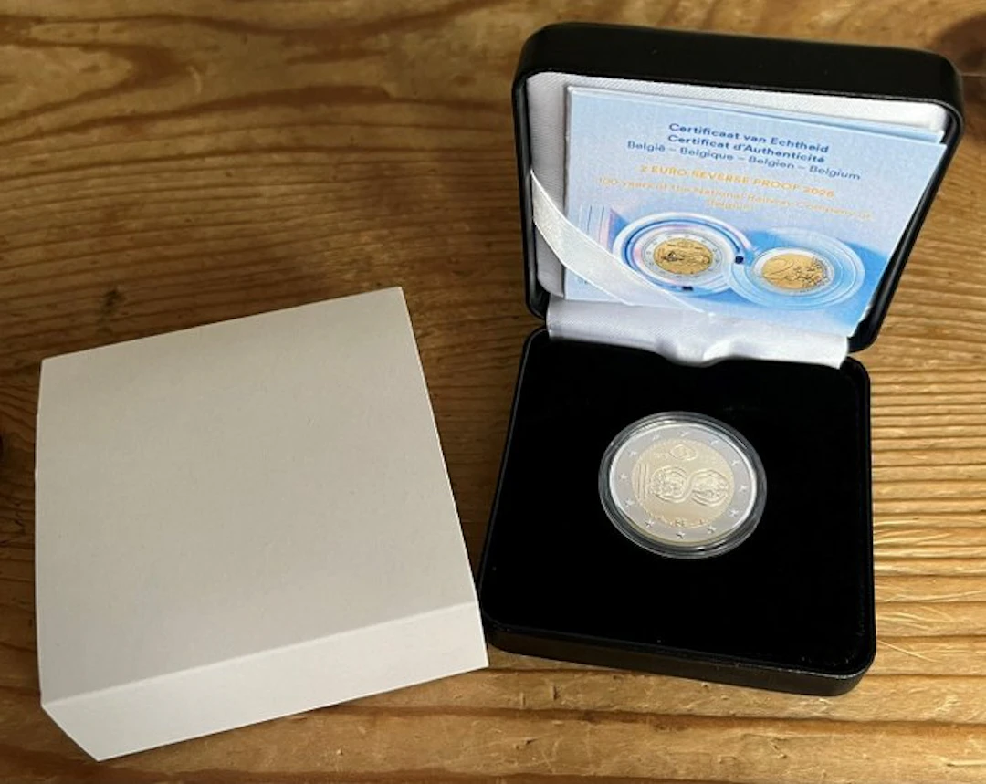 Belgium. 2 Euro 2026 "SNCB" Reverse Proof (No reserve price)