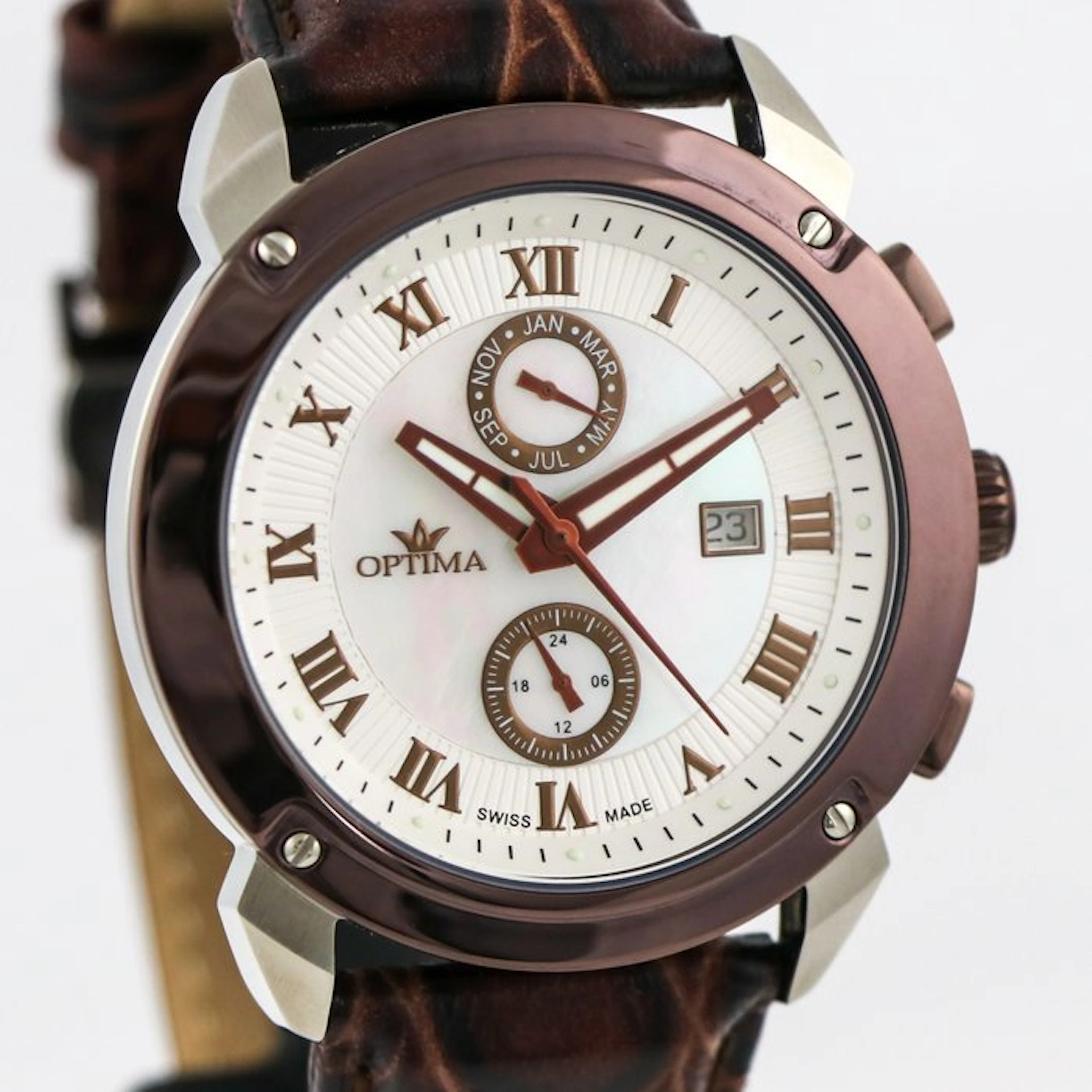 Optima - Swiss Dual Time - OSC241-SCL-7 - No reserve price - Men - 2010-2020