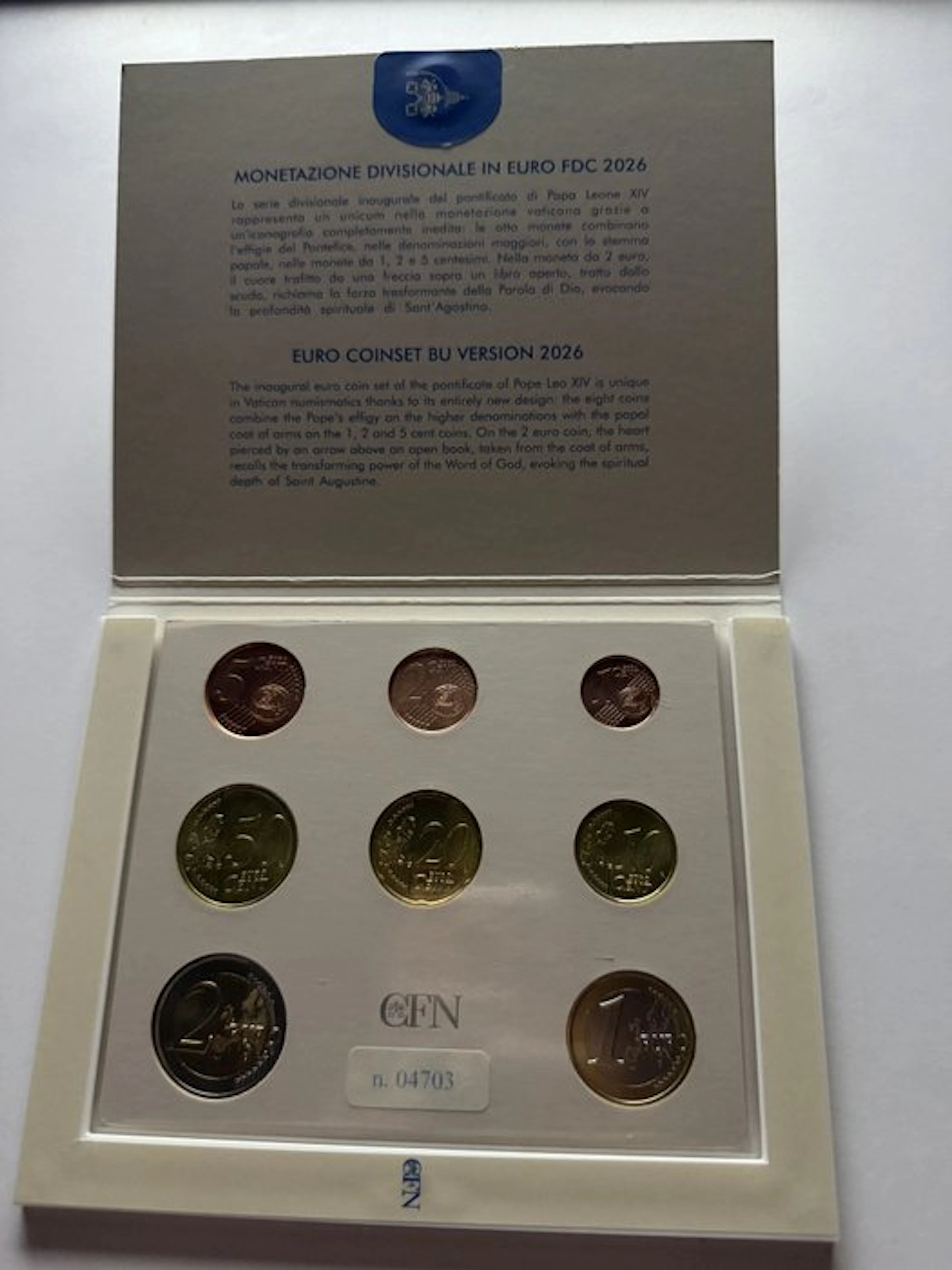 Vatican. Year Set (BU) 2026 (No reserve price)