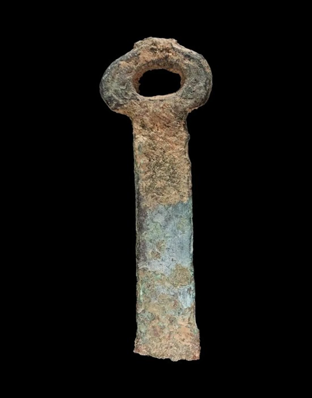 Ancient Chinese - Bronze dagger hilt - Zhou Dynasty - 1st millennium BCE