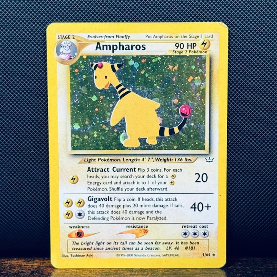 Pokémon Card - Ampharos Holo 1 – Pokémon