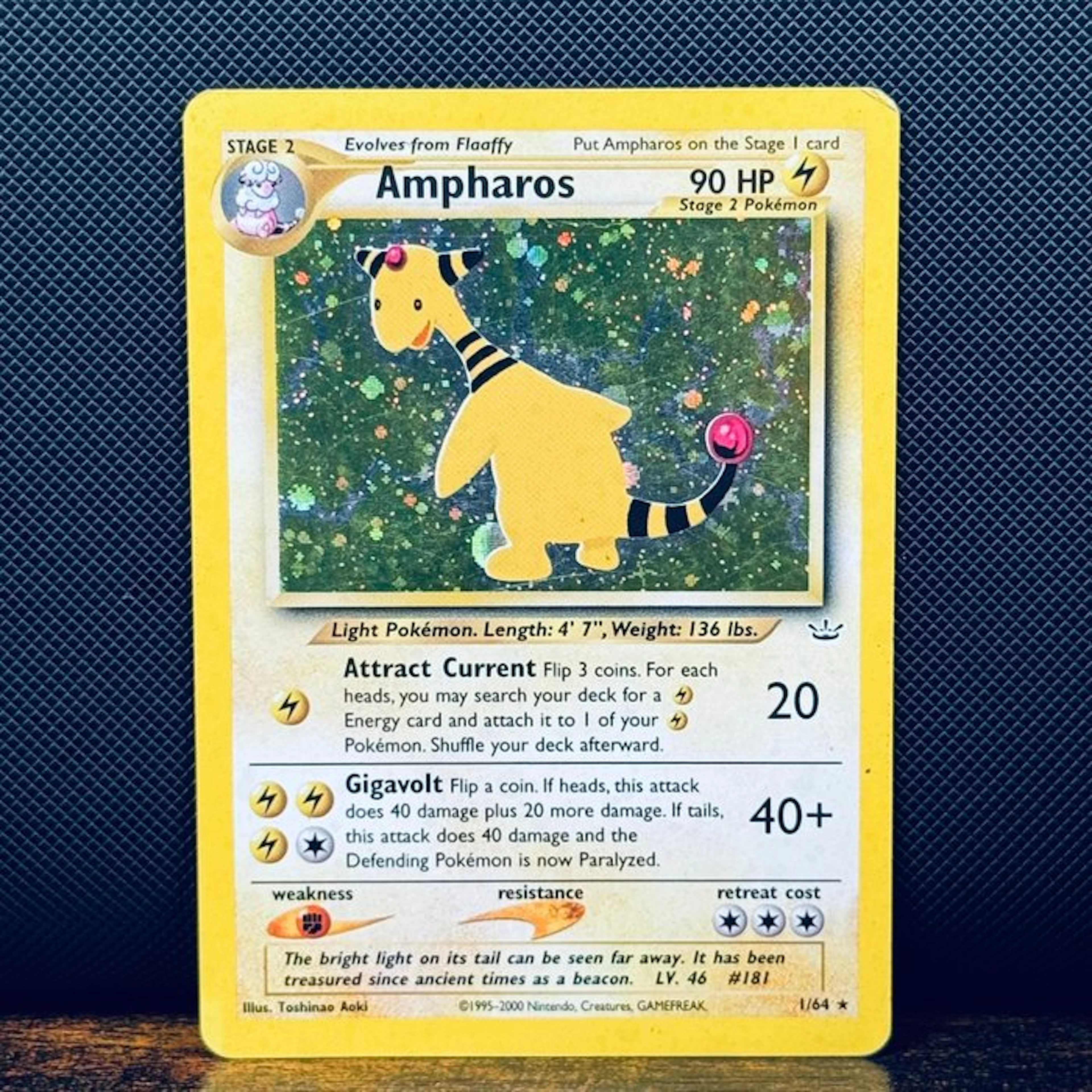 Pokémon Card - Ampharos Holo 1 – Pokémon