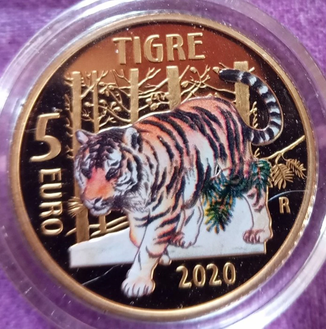 Italy. 5 Euro 2020 "Tigre"
