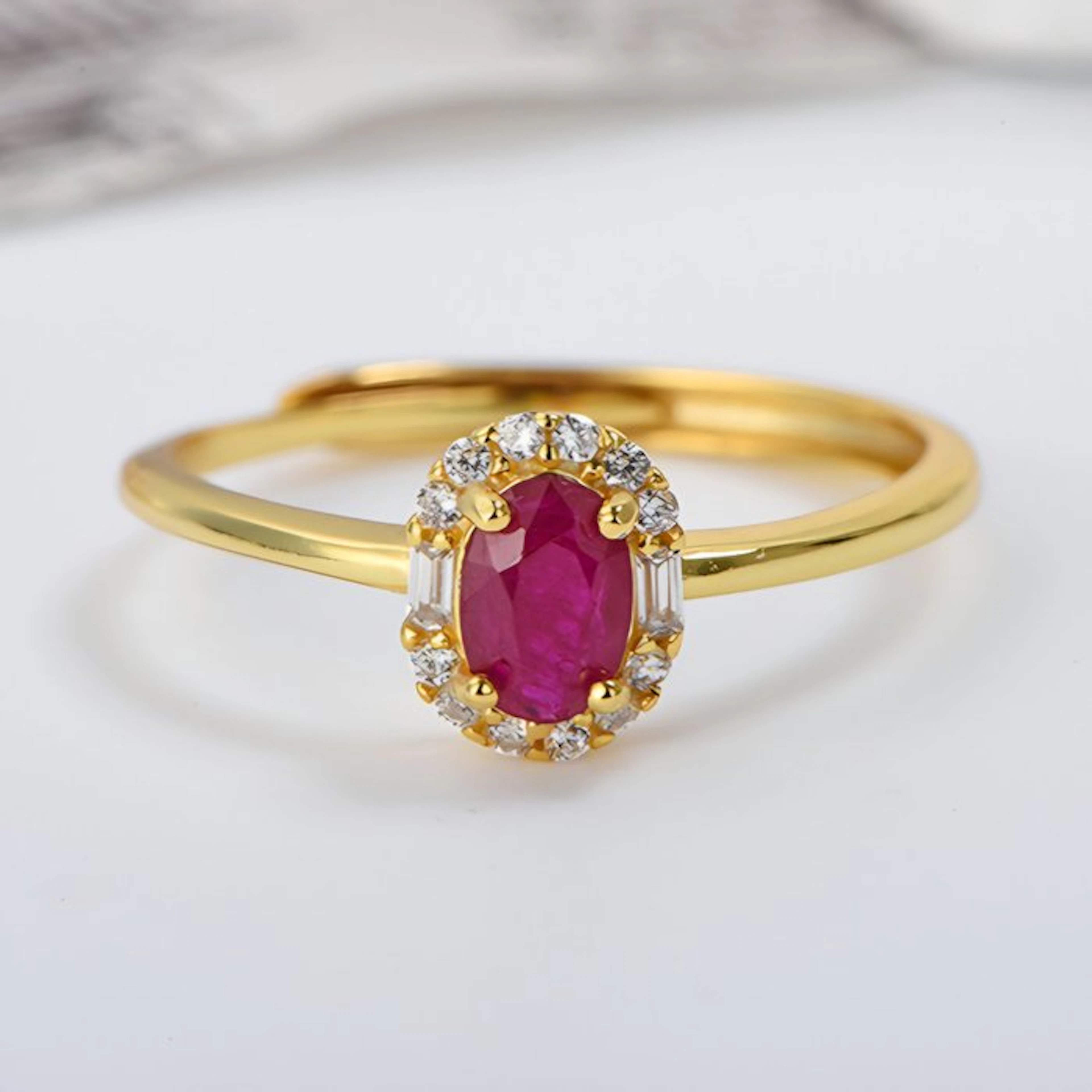 No reserve price - Ring - 18 kt