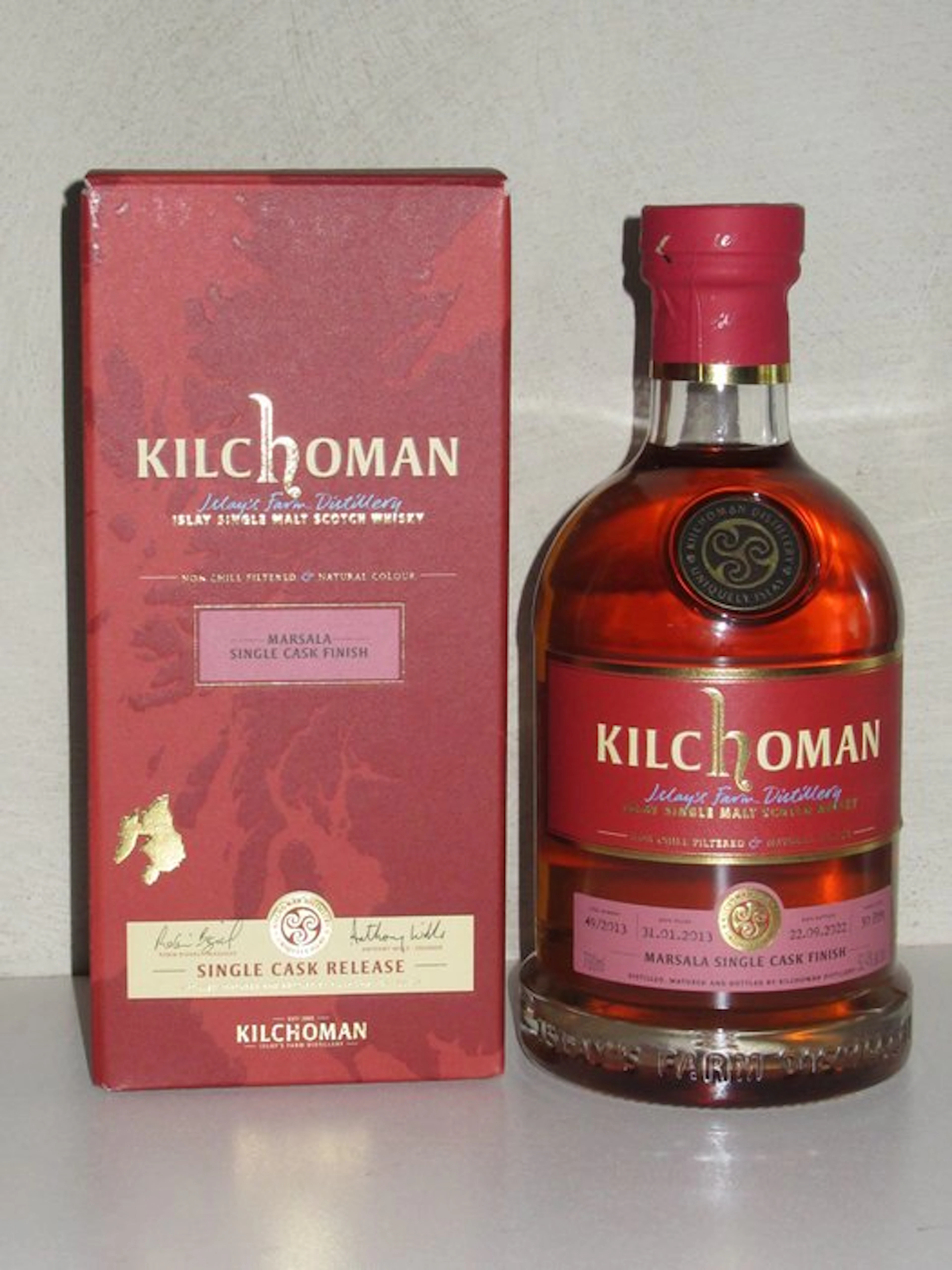 Kilchoman 2013 9 years old Marsala Single Cask Finish - b. 2022 - 700ml