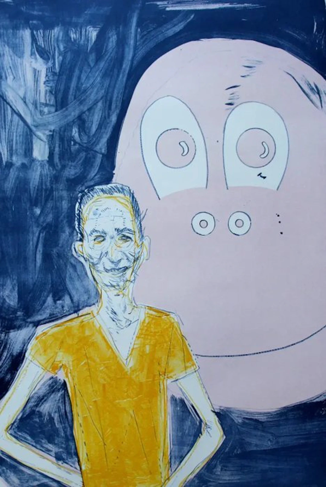 Daniel Richter (1962) - Portret van Jeff Koons