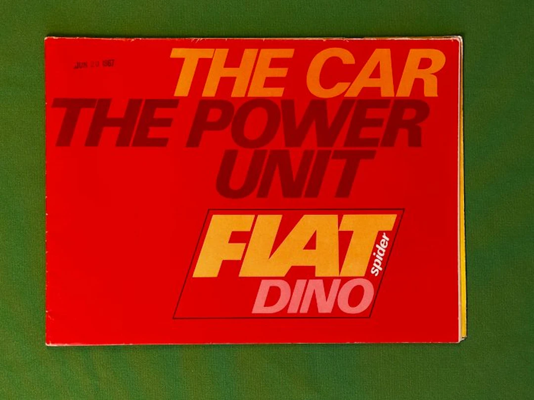 Brochure - Fiat - Dino Spider - 1967