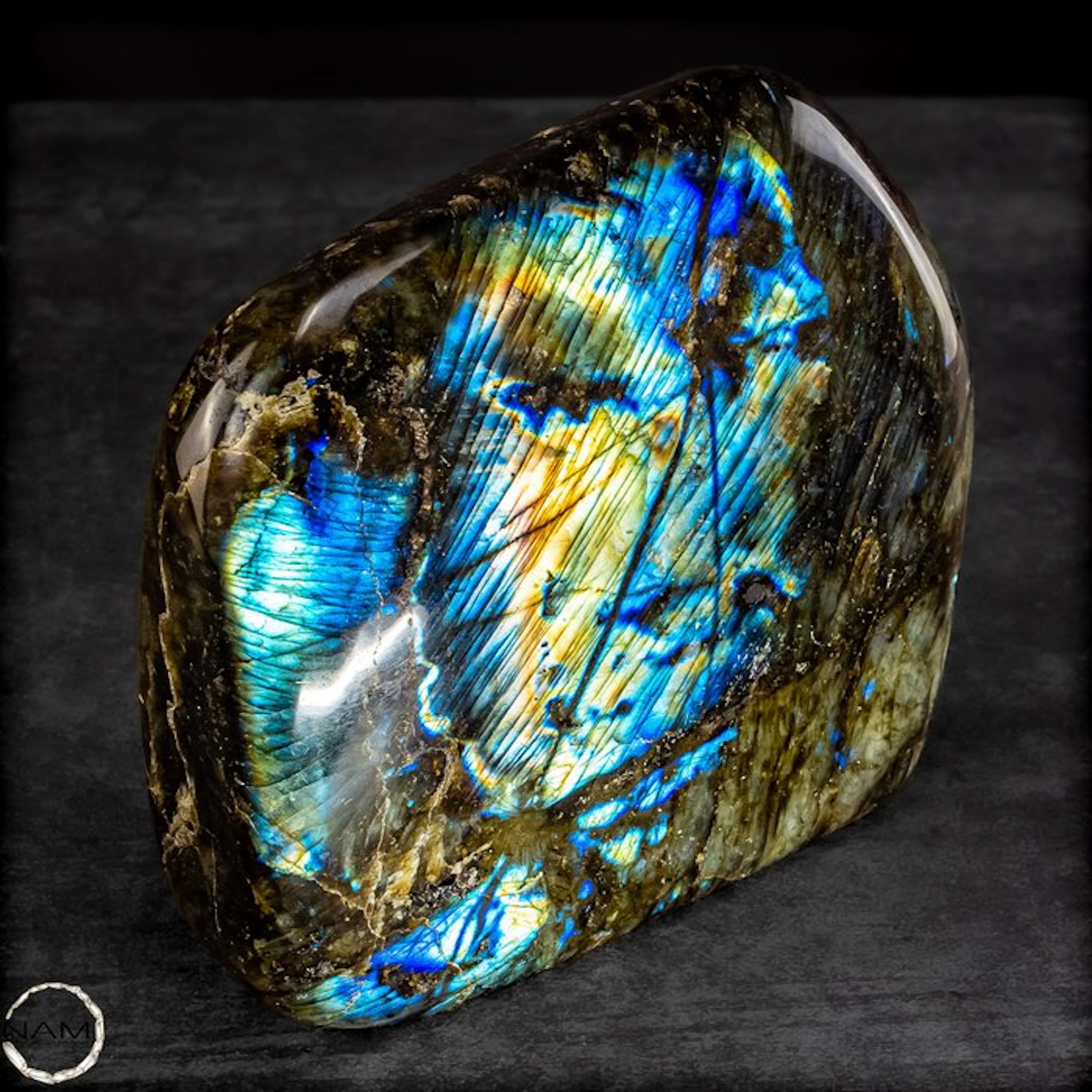 Natural labradorite freeform from Madagascar –...