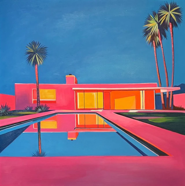 Alexy Berthelot - night pink house palm spring 21